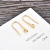 DIY European & American Electroplated Gold U-Shape Ear Hooks for Women - Jewelry Accessories