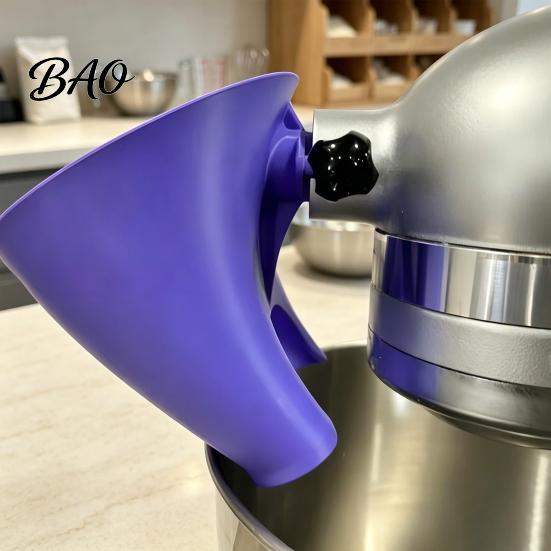 Kitchen Essentials for Bakers Stand Mixer Accessories KitchenAid Artisan KSM150, Food-Grade Flour Funnel 5 Easy Feeding Slot Attachment Quart