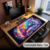 Fantasy Adventure Theme Custom Mouse Pad Personalized With Name Text Customized Desk Mat For Office Home Decor