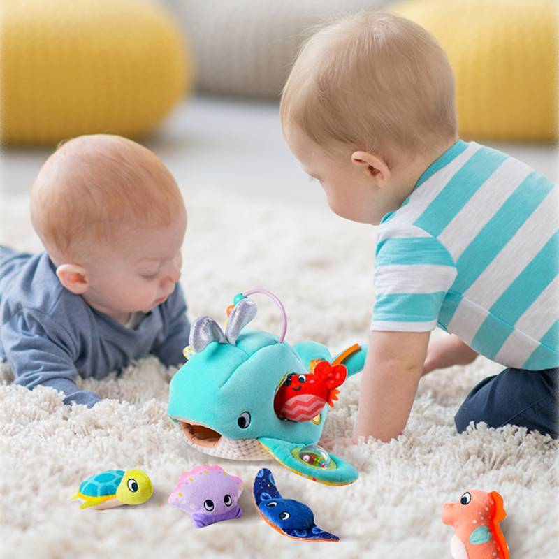Plush Baby Fish Catching Game Toy For Infant Development And Sensory Exploration