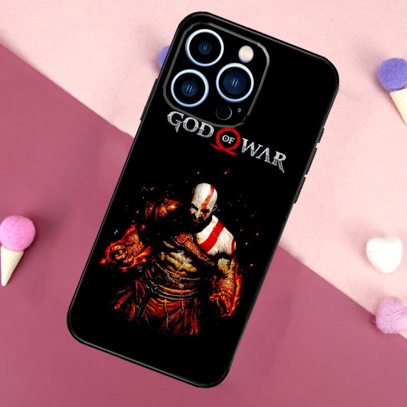 God of War Game Phone Case For iPhone 14 12 11 13 Pro Max Cover on iPhone 13 Mini X XS Max XR Coque