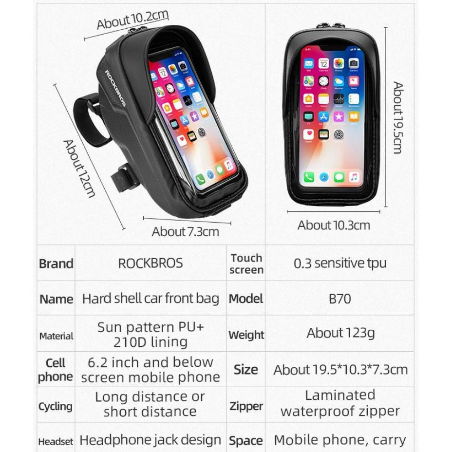 Bicycle Bag Waterproof Touch Screen Cycling Bag Top Frame Tube Bag MTB Road Bike Bag Phone Case Bike Accessories