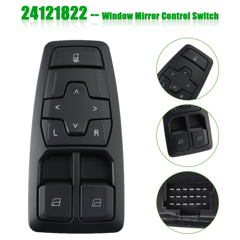 Window and Mirror Control Switch 24121822 242017700 24533442 for Volvo VNL GEN 3