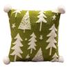 Christmas Tree Plush Pillow Cartoon Stuffed Toy Soft Sofa Cushion Holiday Home Decoration for Couch Bed