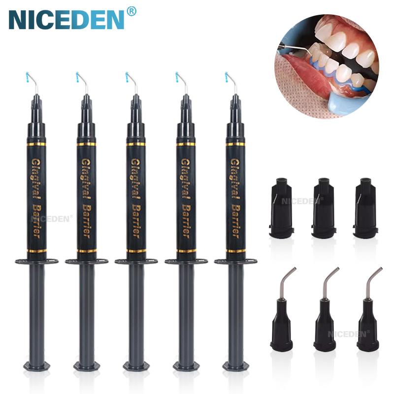 1.5/2.5/3Ml Seringa dentara Gel de protectie pentru gingii Clinica Bariera gingivala Ingrijire profesionala pentru albirea dintilor Bariera gingivala