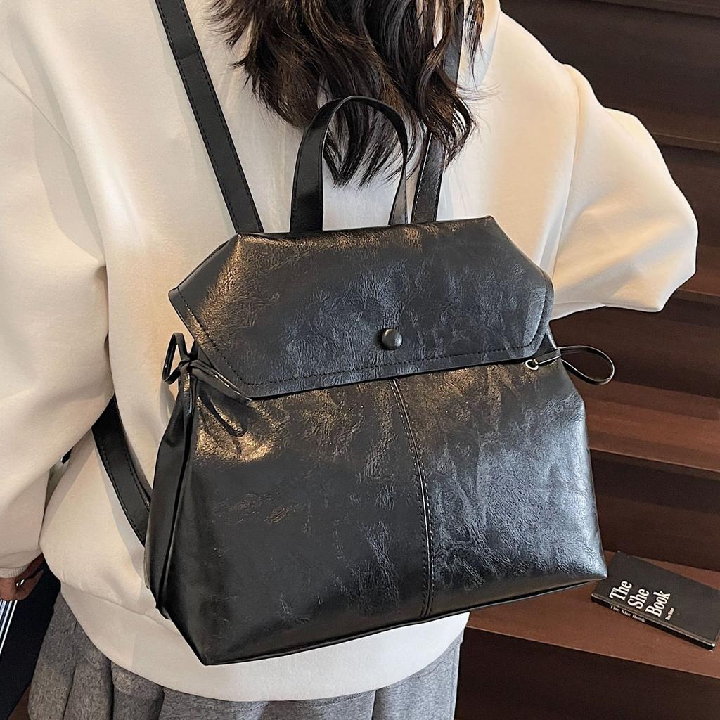 College style retro backpack women's bag 2025 new large-capacity British travel backpack casual commuter mailman bag