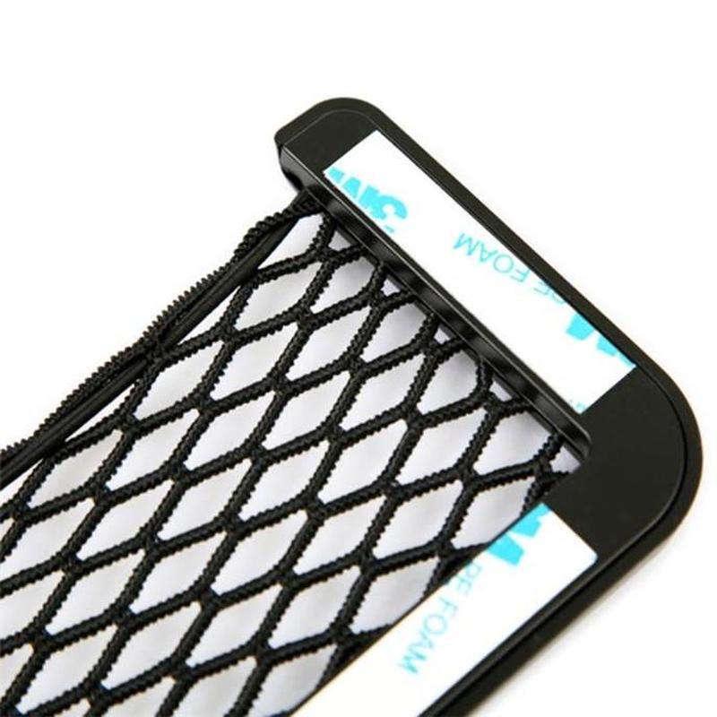 Universal Net Car Seat Side Storage Bag Adhesive Box Auto Accessories Pouch