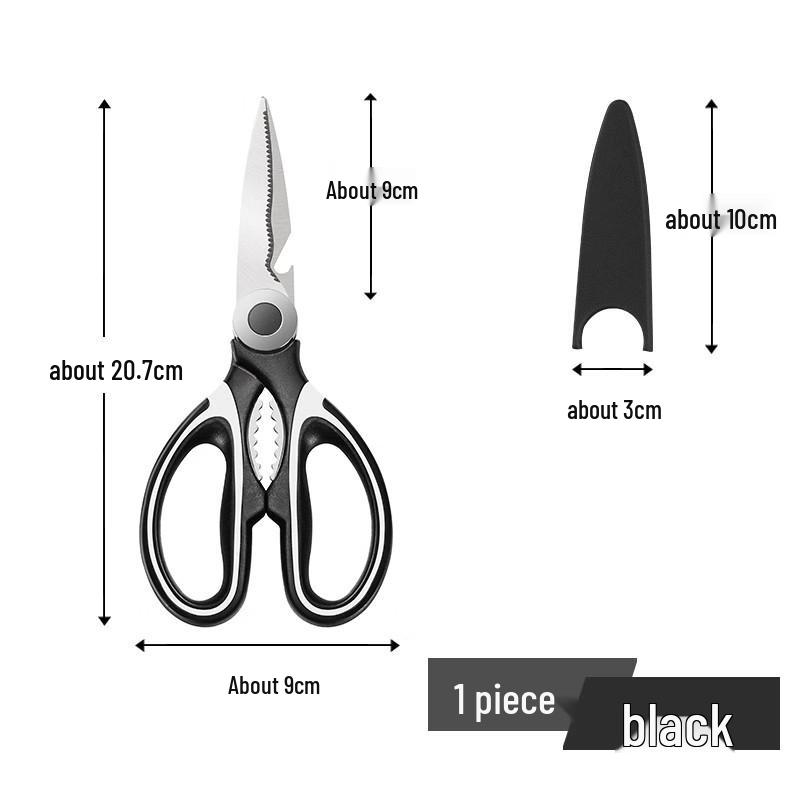 

Многофункциональные кухонные ножницы из нержавеющей стали для резки куриных костей и рыбы, идеально подходят для барбекю