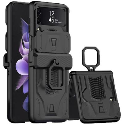 Magnetisches Scharnier All-Package Case für Samsung Galaxy Z Flip 4 Case Back Slide Kameraschutz Hard Cover für Galaxy Z Flip3