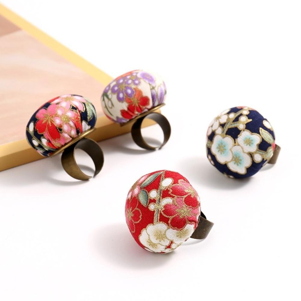 DIY Sewing Needle Cushion Handmade Pin Holder Retro Finger Ring Pincushion  Sewing Quilting Handy