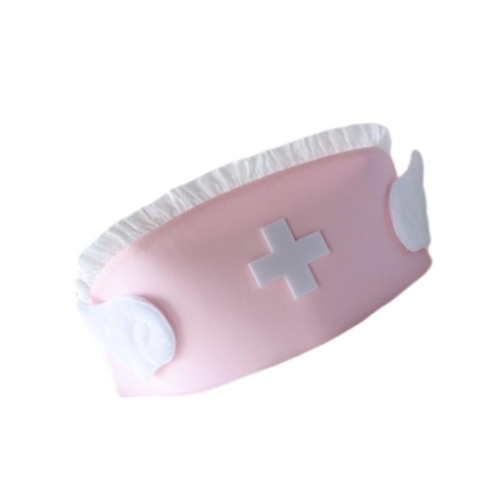 

Взрослая медсестринская шапочка с украшением в виде крыльев ангела, медсестринская шапочка, аксессуары для костюма, Хэллоуин, ролевая игра, вечеринка для женщин розовый