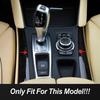 Stainless Steel Center Console Gear Shift Frame Decoration Cover Trim For BMW X5 E70 X6 E71 2008-2014 LHD Car Styling Interior