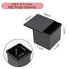 Non Stick Cube Croissant Mini Toast Box Mold Mini Pullman Loaf Pan with Square Lid Perforated Toast Box Water Cube Baking Tool