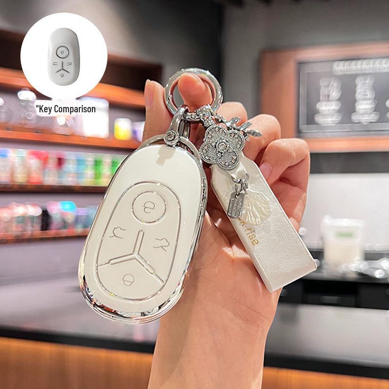 Geely Star Wish 2024 Key Cover - Cute Geometric Design for Women