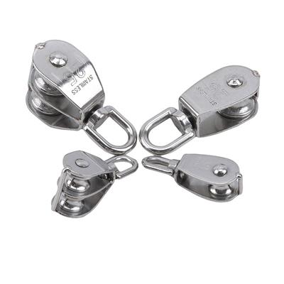 M15/M25 Single/Double Wheel Swivel Lifting Rope Pulley Set Lifting Wheel Tools Wire Rope Crane Pulley