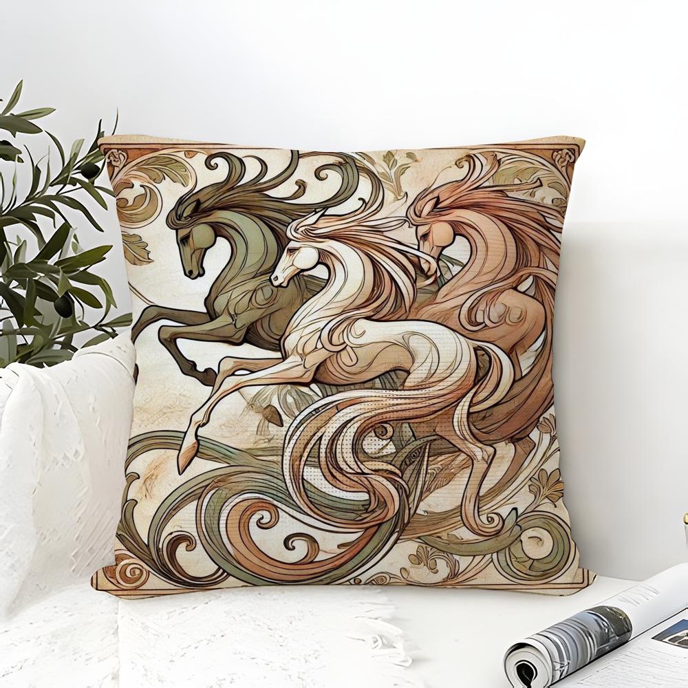 Diverse Painted Floral Prints Pillow Case Linen Pillow Case Sofa Home Decor Cushion Cover Cushion Cove