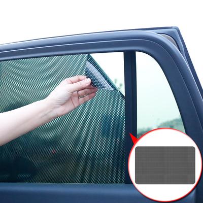 Stylizacja samochodu 2 szt./zestaw Osłony przeciwsłoneczne na boczne szyby samochodowe PCV Naklejki elektrostatyczne Naklejki przeciwsłoneczne Osłony samochodowe