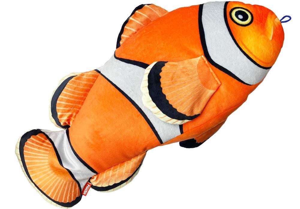 Stream Trail FiiiiiSH Fish Cushion & Pillow, Clownfish, 30 X 22 X 10 Cm