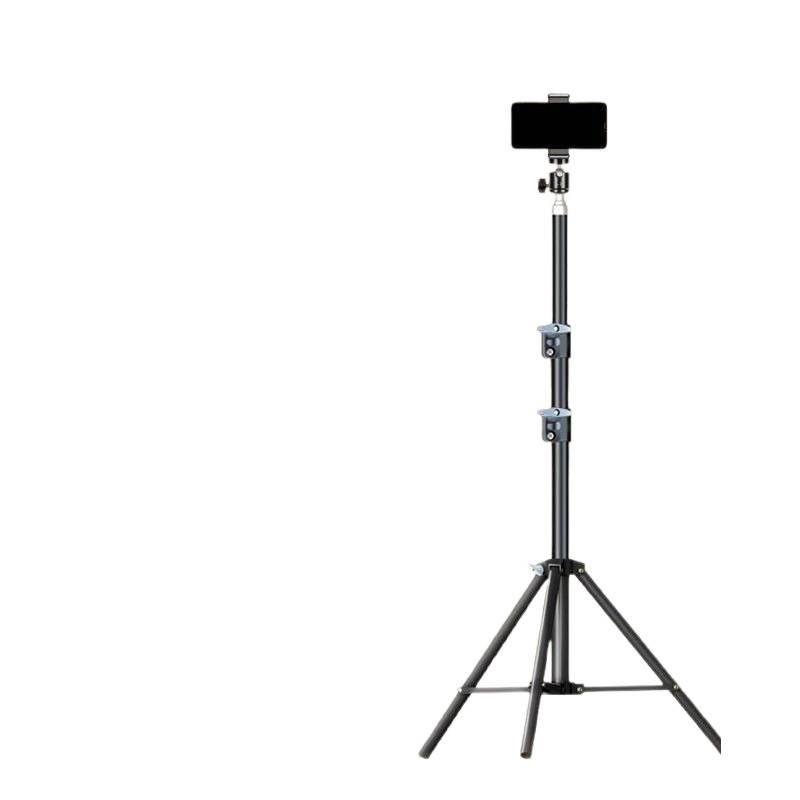 Dual Mobile Phone Tripod with Multi-Angle Live Streaming Stand and Fill Light for Outdoor Photography