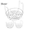 Kitchen Tool for Preserving 3-in-1 Stainless Steel Canning Rack with Foldable Handles, Anti-Scald Jar Metal Mesh Can Lifter, Rust‑Proof Pot