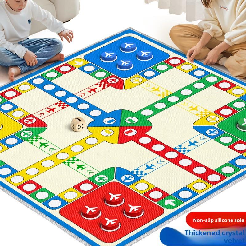 Extra Large Size Soft Non-slip Carpet Material, Essential for Parent-child Family Gatherings,  Focus Training  Flying Chess