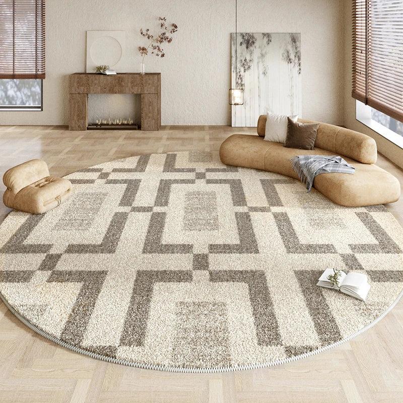Carpet for Living Room Rug Decoration Round Carpets Large Area Plush Floor Mat Soft Fluffy Bedside Mat Thicken Rugs for Bedroom