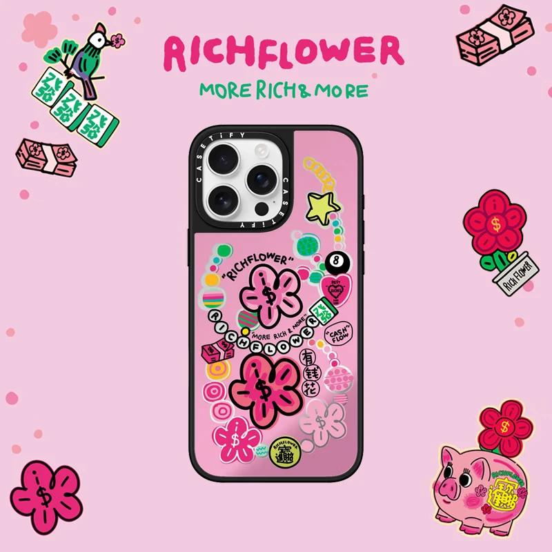 

Чехол для iPhone CASETIFY Rich Flower Lucky Bloom Series с MagSafe iPhone 16 Pro Max