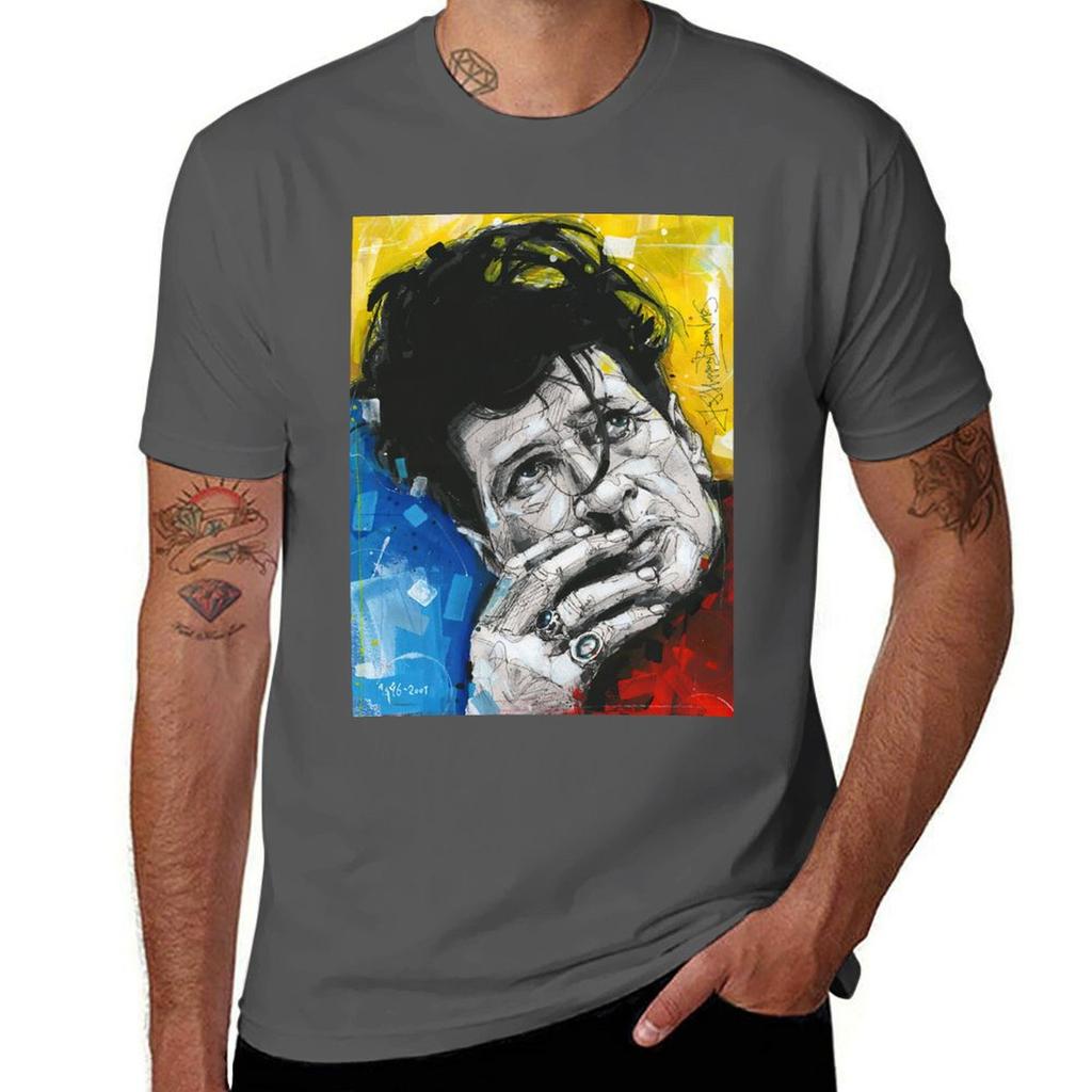 Herman Brood Watercolor T-Shirt Tees Boys Whites T Shirt Men