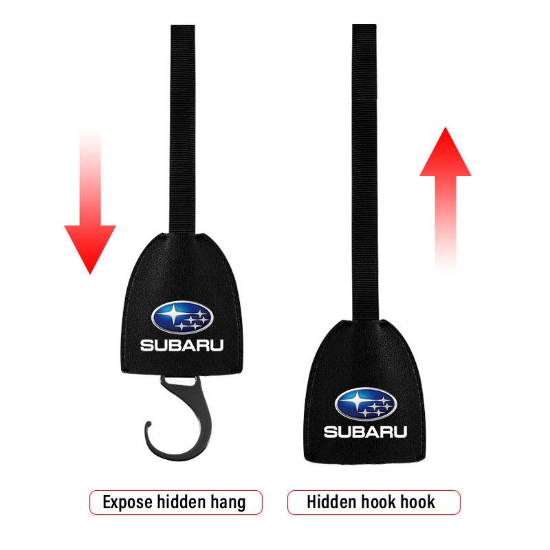 1/2 Stück Leder Auto Sitzlehnenhaken Tragbarer Hängebeutelständer Für Subaru LEGACY Forester Outback Rally WRX WRC XV Impreza