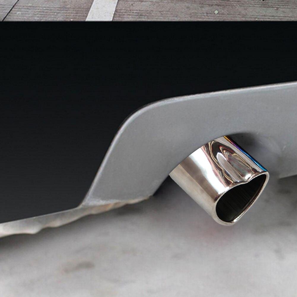 Universal Exhaust Tail Pipe Muffler 2.5 Inch ID Inlet Bolt-on Heart Edge Car Universal Stainless Steel Outlet Muffler
