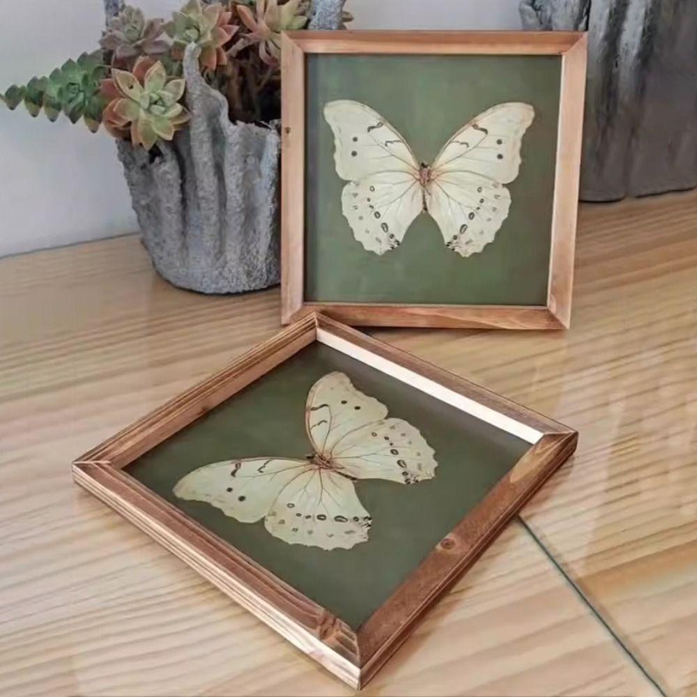 Vintage Butterfly Specimen Photo Frame Creative Simple Picture Frame Modern Personalized DIY Display Frame Birthday Gift