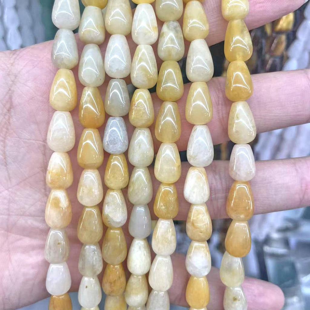 8x12mm Natural Aventurine Tiger Eye Teardrop Beads for DIY Jewelry Bracelet/Necklace