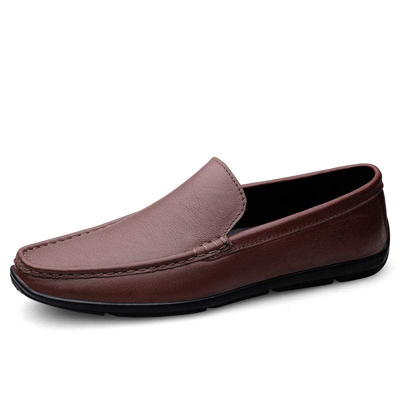 Leather Men Shoes Luxury Brand Loafers 2022 Newest Italian Designer Men Wedding Dress Shoes Casual Black Slip On Moccasins Office