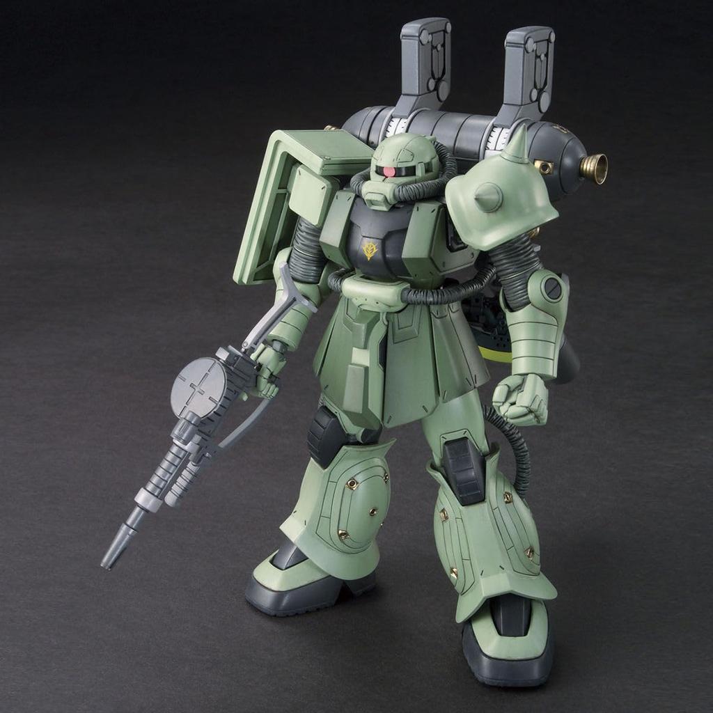 BANDAI SPIRITS Mass-Produced Zaku + Big Gun (Gundam Thunderbolt Edition) 1/144 Scale Pre-Colored Plastic Model