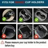 New Car Mounted Water Cup Holder Multifunctional Rotating Car Center Console Beverage Holder Two Fold Double Layer Storage Rack