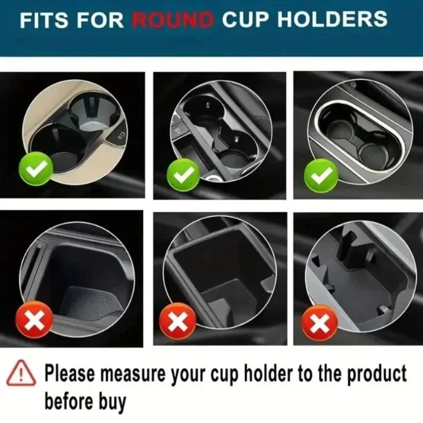 New Car Mounted Water Cup Holder Multifunctional Rotating Car Center Console Beverage Holder Two Fold Double Layer Storage Rack