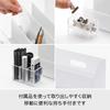 Slim Desktop All 26cm W X D X Made In Desktop Storage Holds and Over 10 Million Units Like-it MX-02 Organizer, Stand, Gray, Approx. 18.5cm 18.2cm H,
