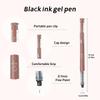 Cute Black Gel Pen - 0.5mm Quick-Drying, High Value, Carbon Neutral, Straight Liquid Ballpoint