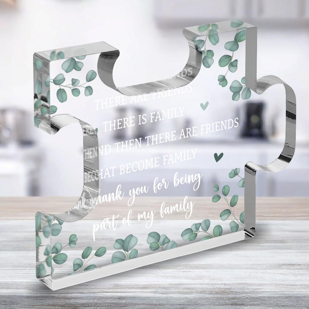 2D Flat Classic Acrylic Heartfelt Appreciation Decorative Plaque and Ornament, Nurseries, Home Desk Living Room Acrylic Decoration