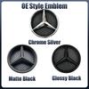 C200 E300 Hot 2026 For Benz Silver And Black OE Style Front Grill Star Emblem Chrome Logo Badge For Mercedes Benz W176 W246 W205