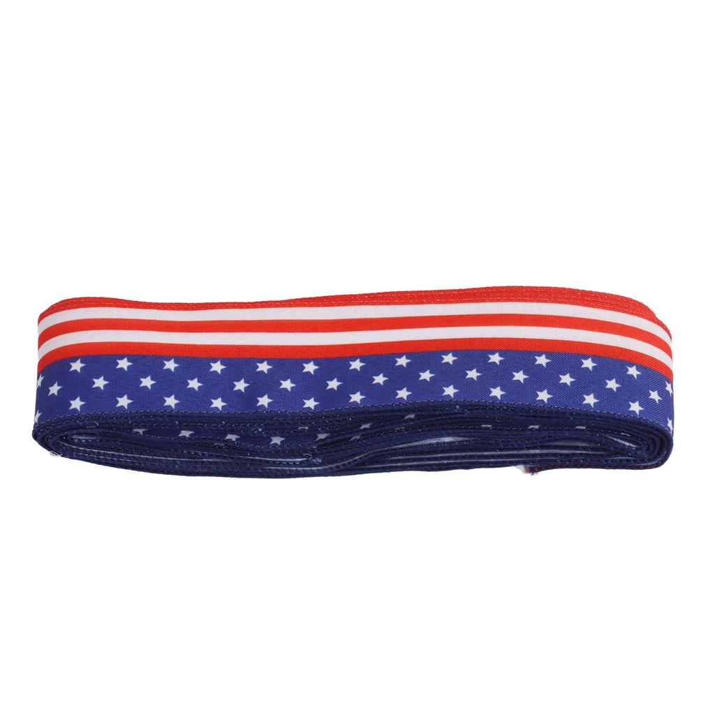 Patriotic Ribbon 6.5cm Width 10m Length 4th of July Independence Day for Decoration