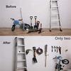 2025+ 2 Pack Garage Hooks Double Hooks Wall Hooks for Wall Mount Heavy Duty Storage Power Tools Ladder Utility