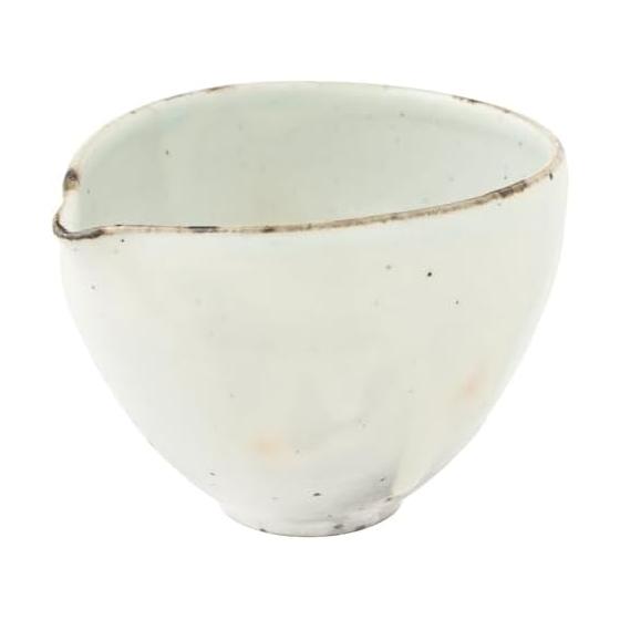 Marui Seito Shigaraki Ware Hechimon Katakuchi Capacity approx. 350ml Powdered Tetsusan White MR-3-4312
