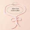 Color Rice Bead Bowknot Collarbone Chain Student Adjustable Chain Sweater Chain