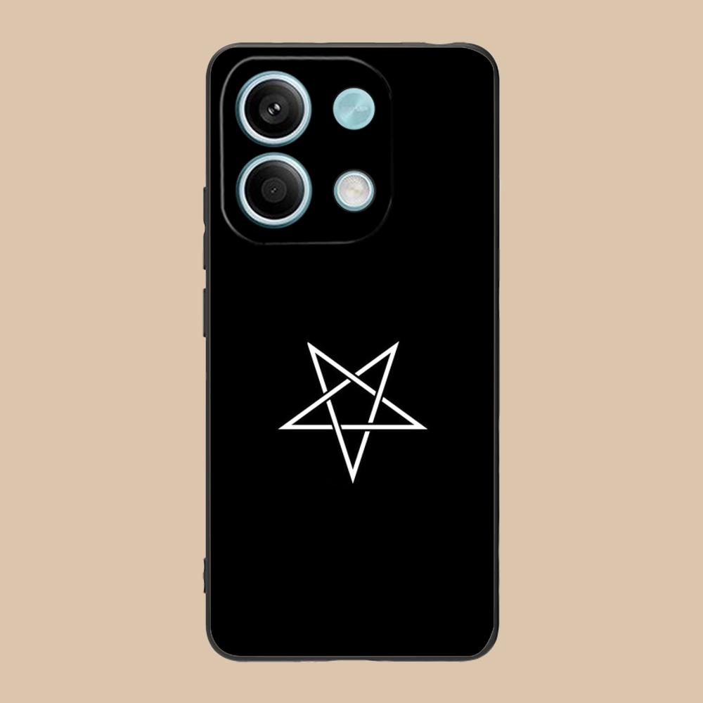 Aesthetic Pentagram Phone Case for POCO F8 F7 F6 F5 F4 F3 F2 Pro GT C75 C71 C65 C61 C40 Pro Ultra Soft TPU Shockproof Cover