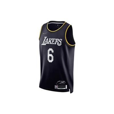 NBA LA. Lakers LeBron James Schwarz MVP Swingman Trikot Schwarz Herren Streetwear DH8060-010