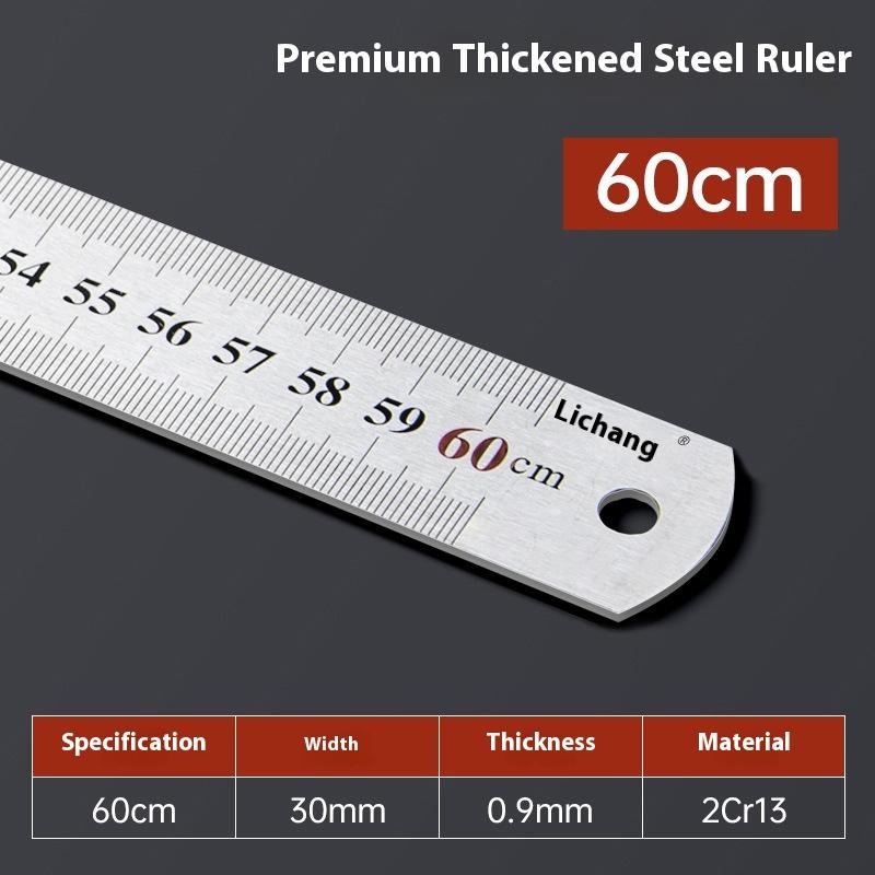 15-100CM Zero Glare Satin Chrome Stainless Steel Machinist Engineer Ruler With Graduations In MM