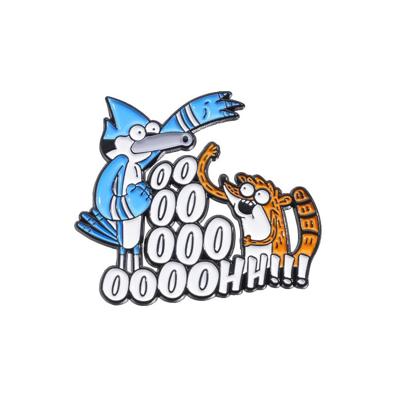

Blue Eyecatching Cartoon Bird Alloy Badge Brooch Ideal For Creative Fashion Accessories QHXZ1929