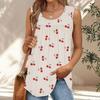 Womens Casual O Neck Loose Color Sleeveless Top T-shirt Summer Tank Tops For Women Tank Camisole Sleeveless Basic Tops