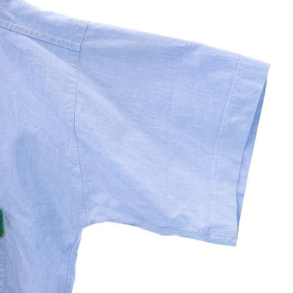 Vintage 60s 70s Short Sleeve Chambray Shirt L Men's Used